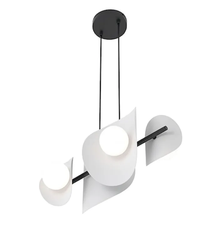 Lampa wisząca Elementi x4 ciepły szary