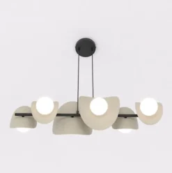Lampa wisząca Elementi x6 mokka