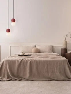 Lampa wisząca Enniess x2 czerwona
