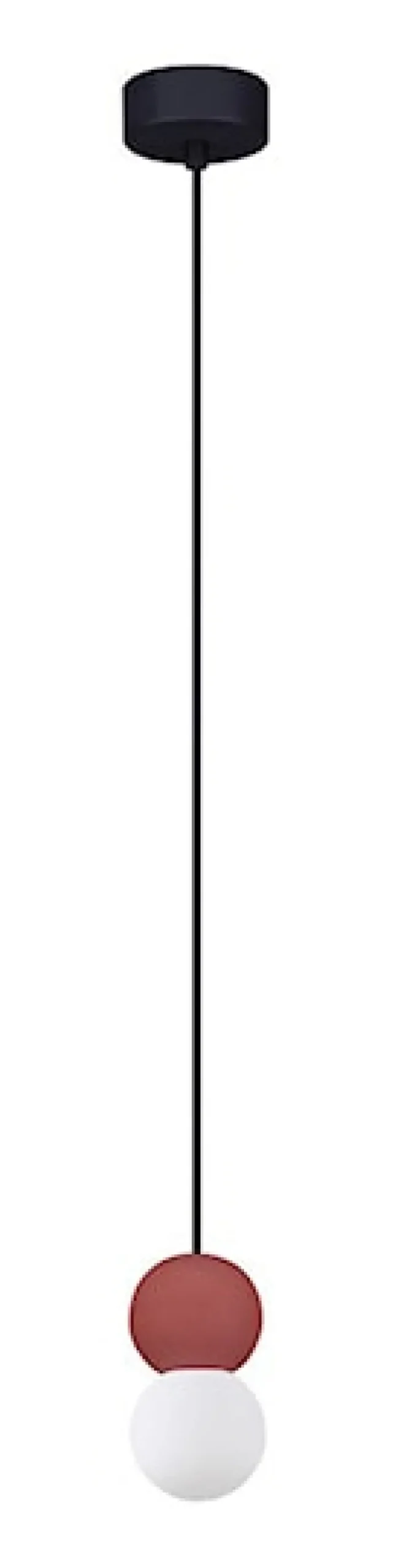 Lampa wisząca Enniess x2 czerwona