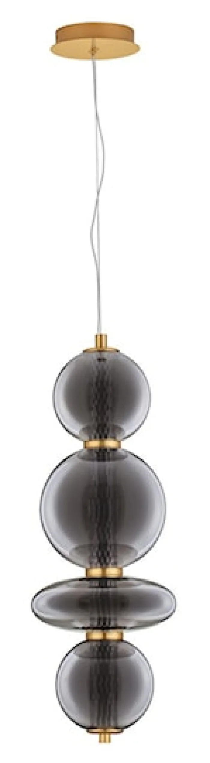 Lampa wisząca Evences I LED czarno-złota