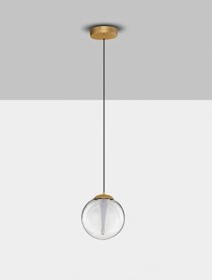 Lampa wisząca Eviline LED x1 złota