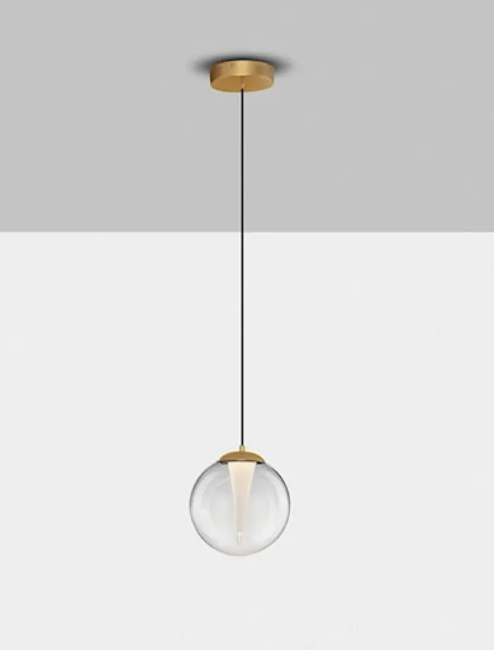 Lampa wisząca Eviline LED x1 złota