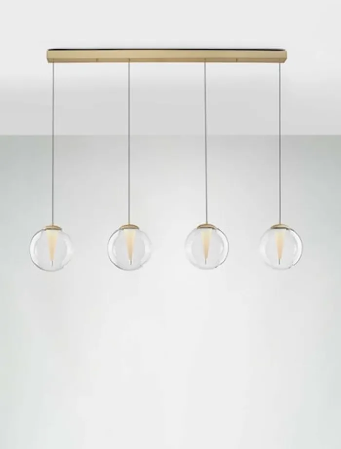 Lampa wisząca Eviline LED x4 złota