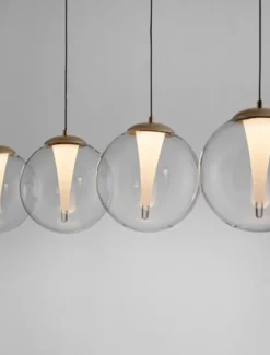 Lampa wisząca Eviline LED x4 złota
