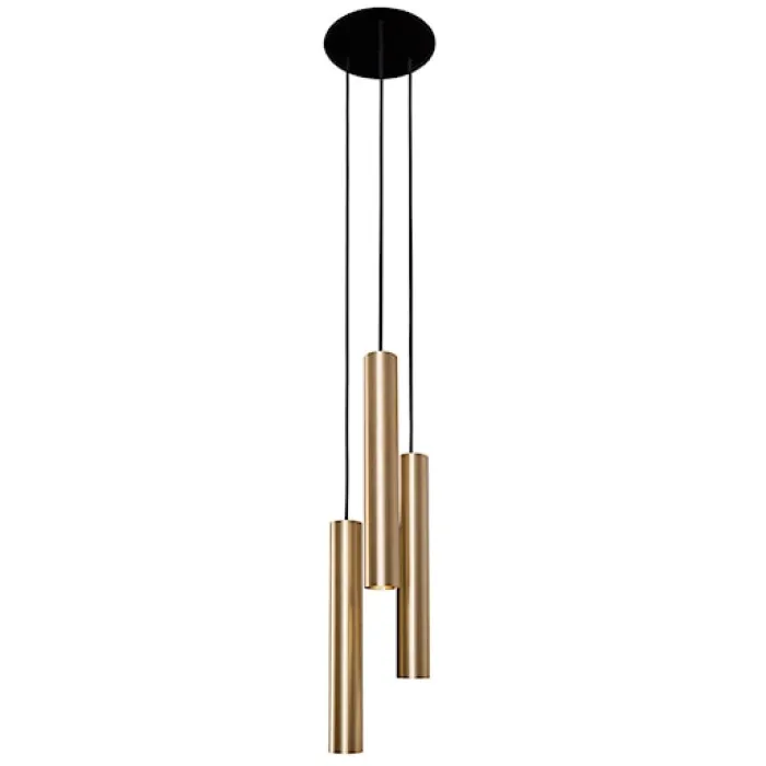 Lampa wisząca Eye Solid kaskada x3 mosiądz 8915