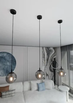 Lampa wisząca Fregene grafitowa