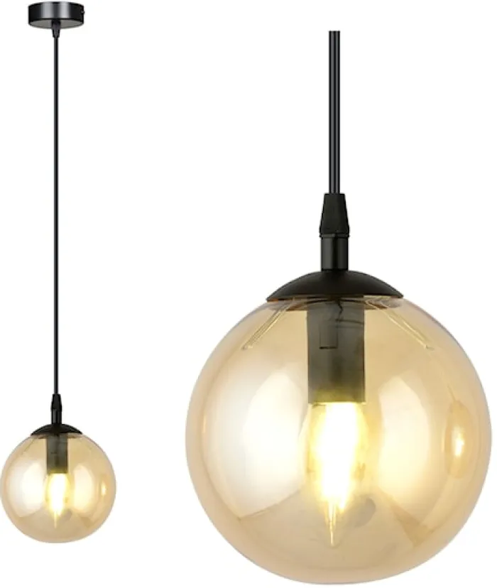 Lampa wisząca Fregene miodowa