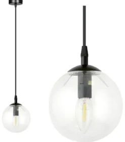 Lampa wisząca Fregene transparentna