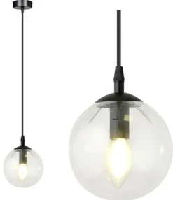 Lampa wisząca Fregene transparentna
