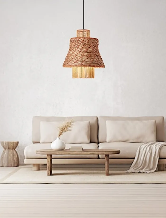 Lampa wisząca Giazze brązowa