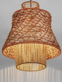 Lampa wisząca Giazze brązowa
