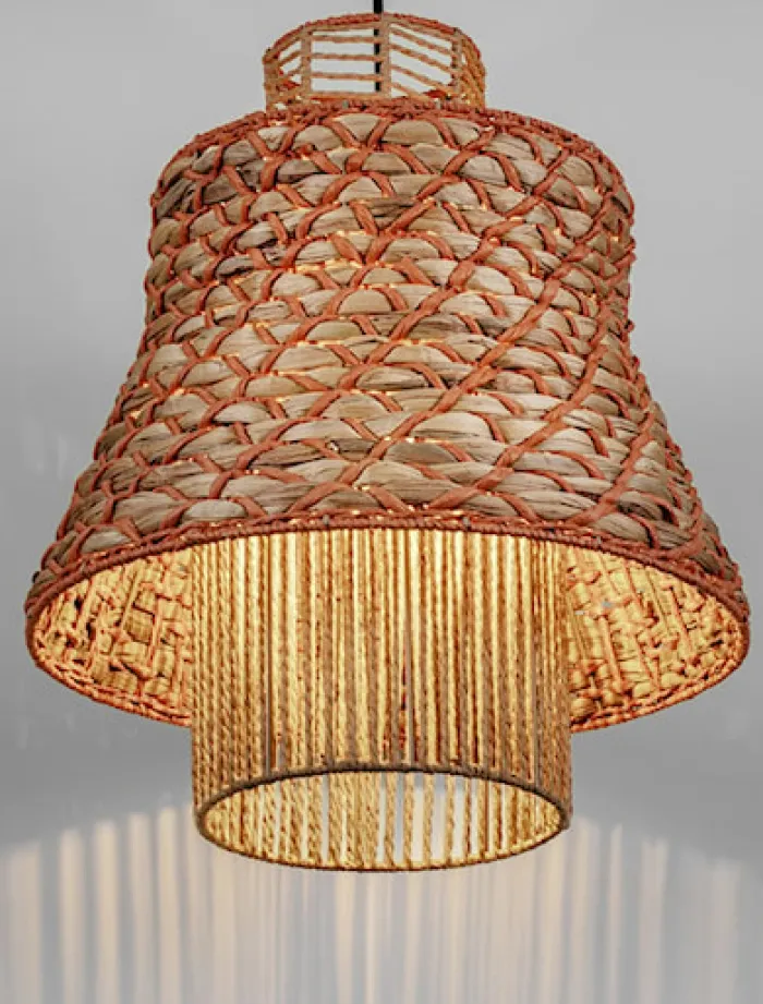 Lampa wisząca Giazze brązowa