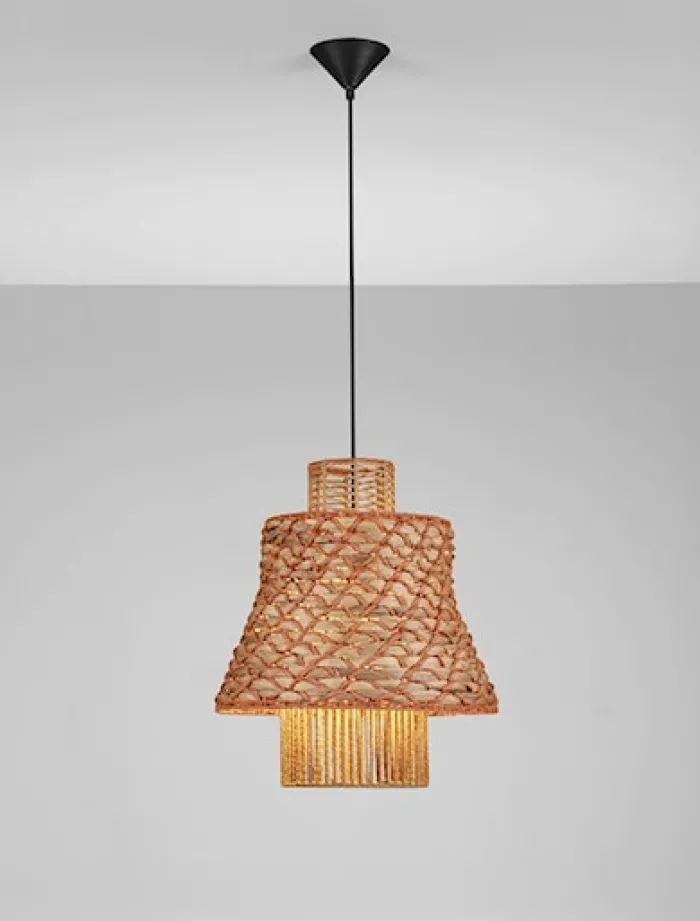 Lampa wisząca Giazze brązowa