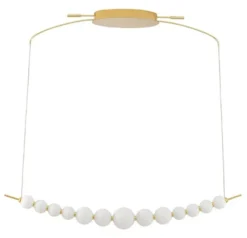 Lampa wisząca Govelle LED złoto-biała