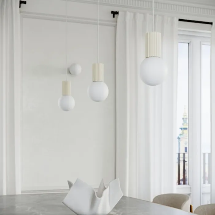 Lampa wisząca Halo 1 beżowa