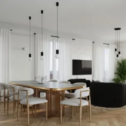 Lampa wisząca Halo 1 czarna