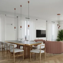 Lampa wisząca Halo 1 mocca