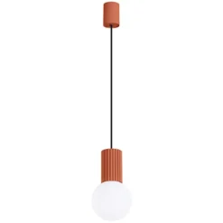Lampa wisząca Halo 1 ochra czerwona