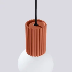 Lampa wisząca Halo 1 ochra czerwona