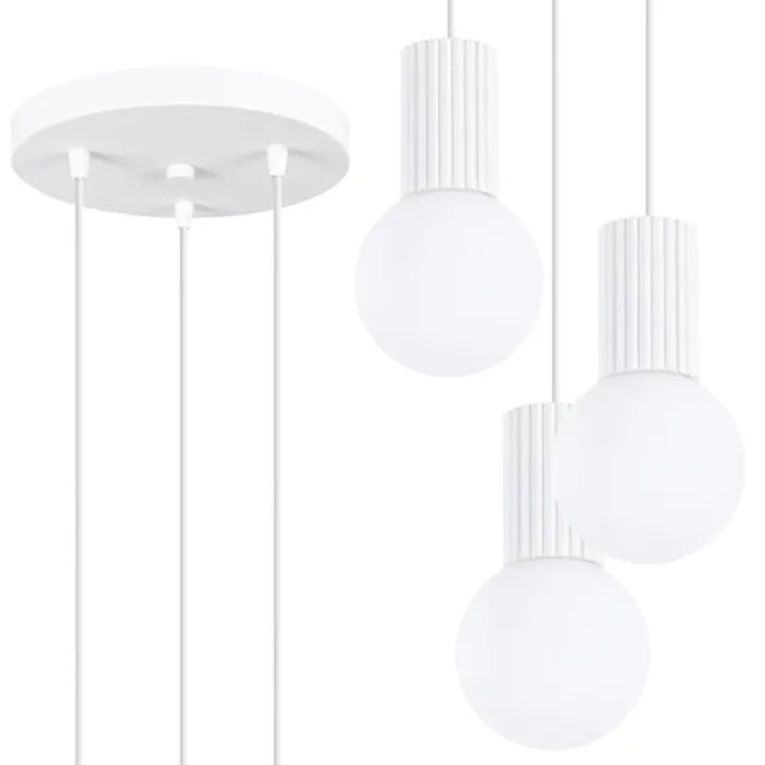 Lampa wisząca Halo 3P biała