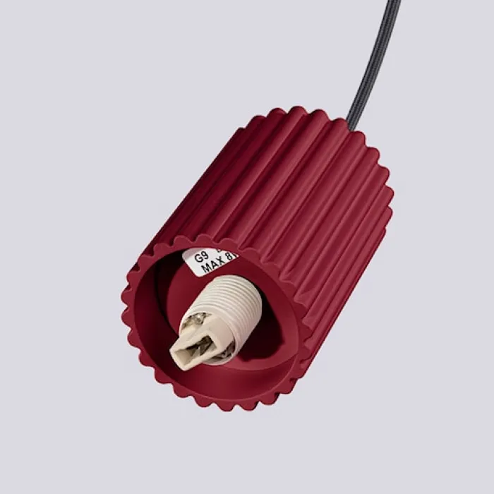 Lampa wisząca Halo 3P burgund