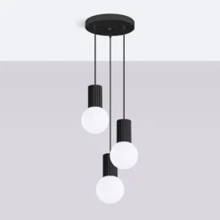 Lampa wisząca Halo 3P czarna
