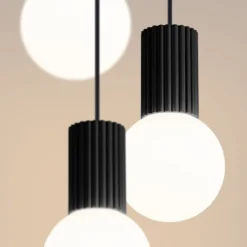 Lampa wisząca Halo 3P czarna