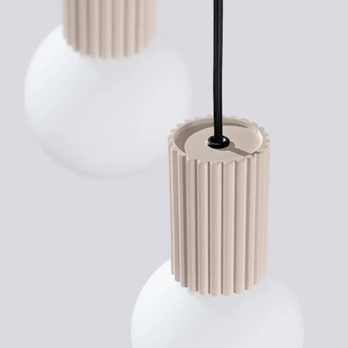 Lampa wisząca Halo 3P taupe