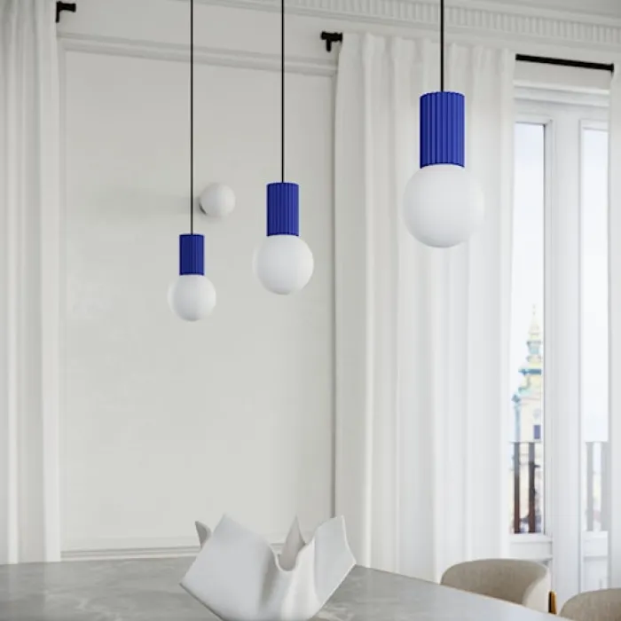Lampa wisząca Halo 1 ultramaryna