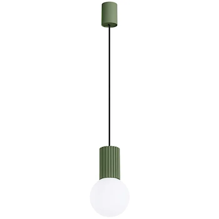 Lampa wisząca Halo 1 zielona oliwka