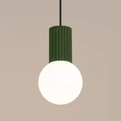 Lampa wisząca Halo 1 zielona oliwka
