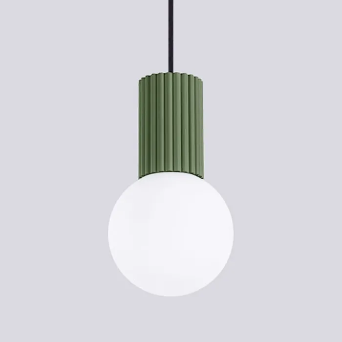 Lampa wisząca Halo 1 zielona oliwka