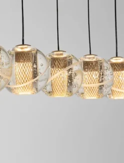 Lampa wisząca Holitt LED x5 złota