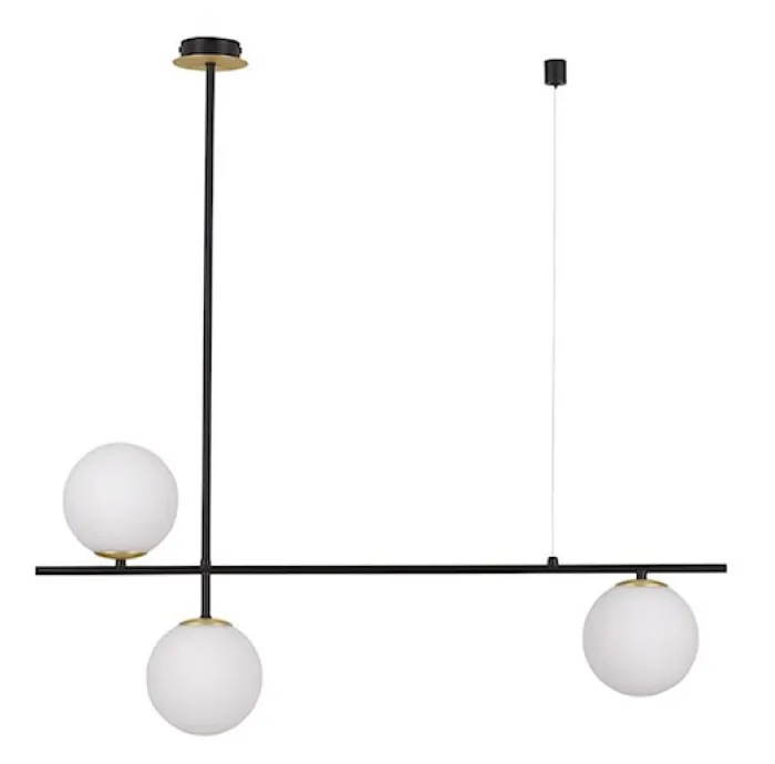 Lampa wisząca Homorry x3 czarna