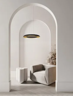 Lampa wisząca Honesso LED czarno-złoty
