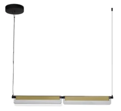 Lampa wisząca Hullows LED czarno-złota