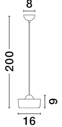 Lampa wisząca Ivoprett LED x1 złota