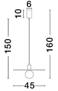 Lampa wisząca Javeric czerwona