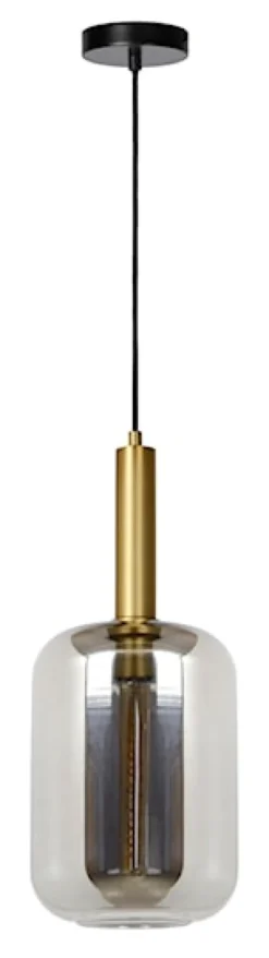 Lampa wisząca Joanet złoto-czarna