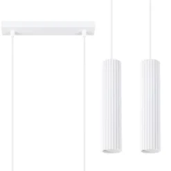 Lampa wisząca Karbon 2 biały