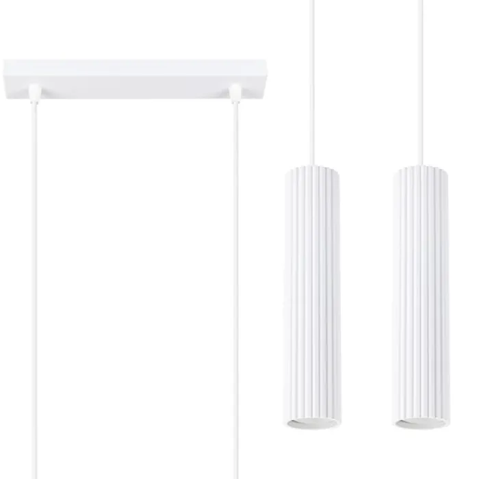 Lampa wisząca Karbon 2 biały