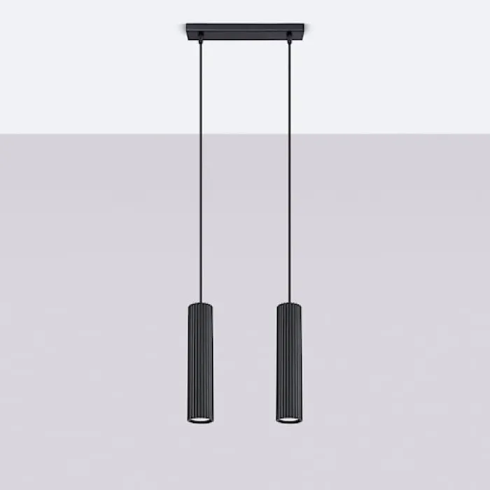 Lampa wisząca Karbon 2 czarna
