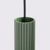Lampa wisząca Karbon 3L zielona oliwka