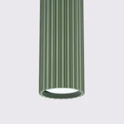 Lampa wisząca Karbon 3L zielona oliwka