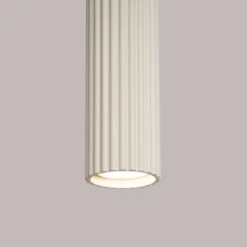 Lampa wisząca Karbon x1 beżowa