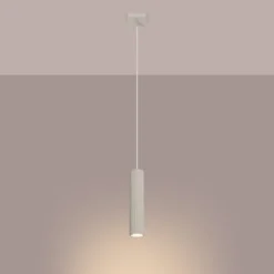 Lampa wisząca Karbon x1 beżowa