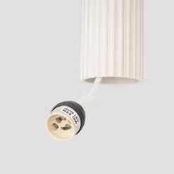 Lampa wisząca Karbon x1 beżowa