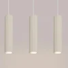 Lampa wisząca Karbon x3 beżowa