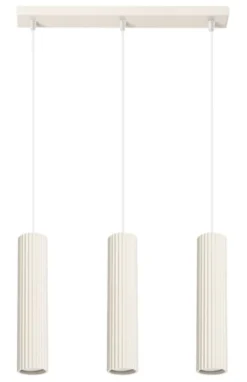 Lampa wisząca Karbon x3 beżowa